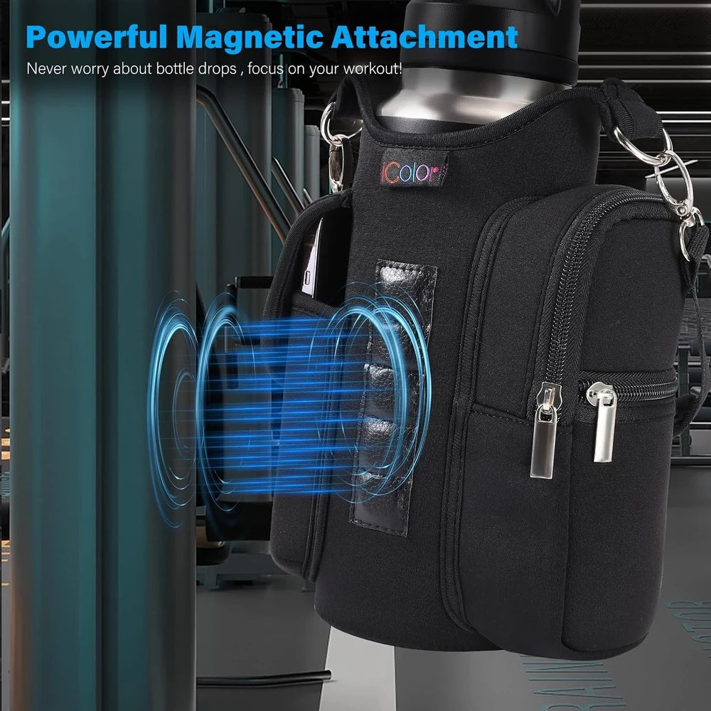 Magnetic Gym Bag Bottle Carrier